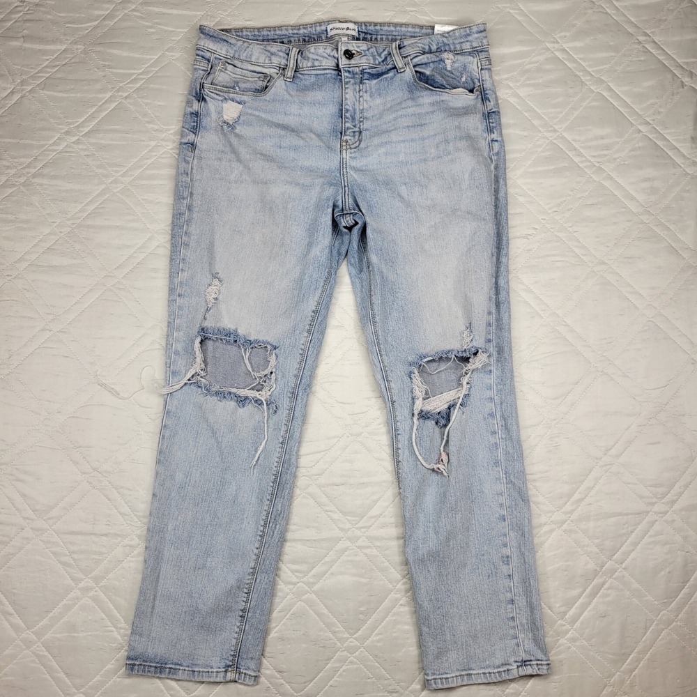 Studio‎ Blue distressed blue jeans men's 33X29